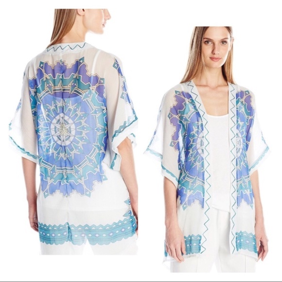 Theodora & Callum Turquoise Coachella Kimono - K19 - Picture 1 of 3